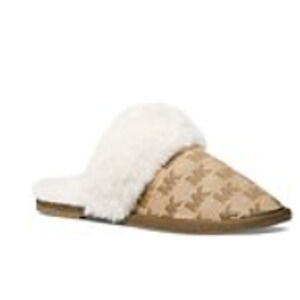 MICHAEL MICHAEL KORS Women's Tula Scuff Slip-On Cozy Slippers Size 8 NWT